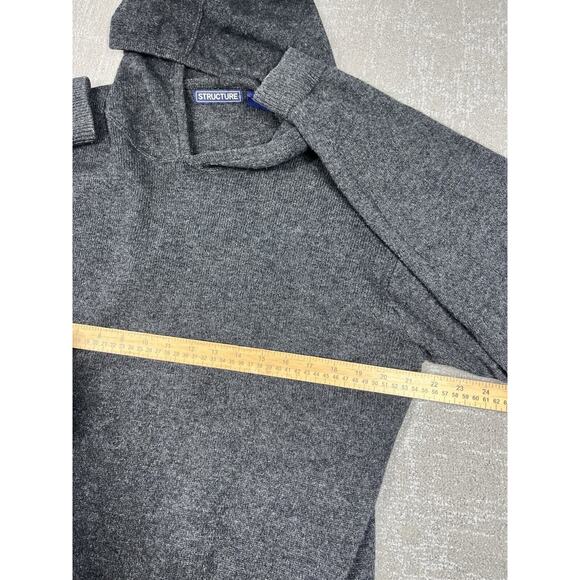 Structure Charcoal Hooded Sweater - Picture 3 of 6